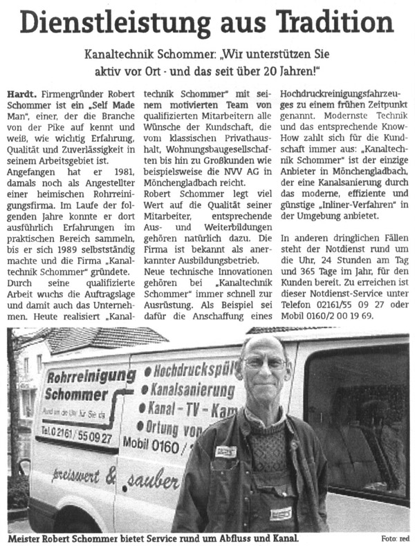 Zeitungsbericht aus Haus und Grund: Nicht immer muss der Bagger ran